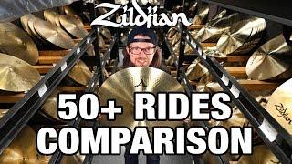 Zildjian 50+ Rides Comparison