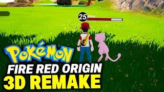 POKEMON FIRE RED ORIGINE 3d Remake!? The 3D Pokemon Fan Remake