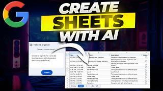 Create Google Sheets Automatically using AI