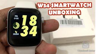 W34 SMARTWATCH |UNBOXING| SHOPEE | ENGLISH