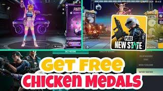  PUBG NEW STATE NEW REDEEM CODE  HOW TO GET FREE CHICKEN MEDALS IN PUBG NEW STATE