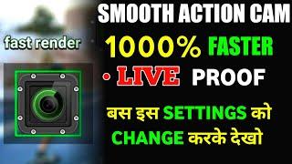 Smooth Action Cam Fastest Render Settings  | Hindi Tutorial