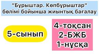 5 - СЫНЫП | МАТЕМАТИКА | 4-тоқсан,  2-БЖБ, 1-нұсқа | 5-класс