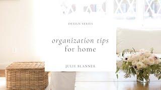 Organization Tips for Home