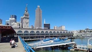 [4K] EMBARCADERO & FERRY BUILDING, SAN FRANCISCO, CALIFORNIA, USA (June 16, 2024, 9:00 AM)