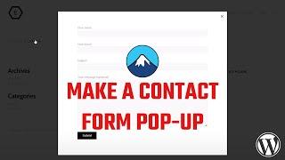 Contact form 7 popup Enfold #WordPRess 102