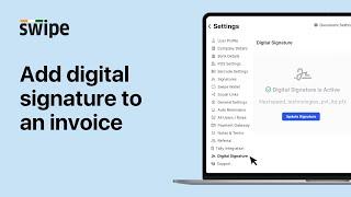 How to add digital signature to an invoice | Swipe