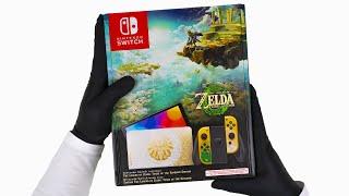 Nintendo Switch OLED The Legend of Zelda Tears of the Kingdom Special Edition Unboxing