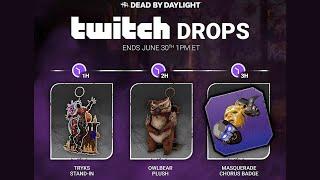 Dead By Daylight Twitch Drops! Dungeons & Dragons Owlbear charm! Twisted Masquerade rewards!
