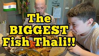 Westerners Try BIGGEST FISH THALI In INDIA  