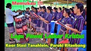 Memukau !!! Lagu Pawai Laskar Kristus Stasi Tanahlein Solor