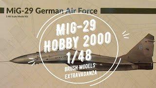 Mig-29 Hobby-2000 1/48 unboxing review HD 2023