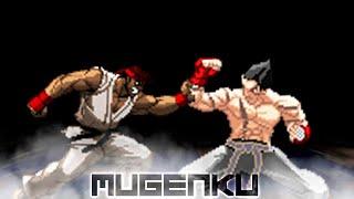 Mature Ryu vs Kazuya Mishima. Tekken vs Street Fighter MUGEN