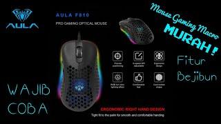 Unboxing dan Quick Review Mouse Gaming Aula F810 | Mouse Macro murah yang sudah RGB dan ada Software