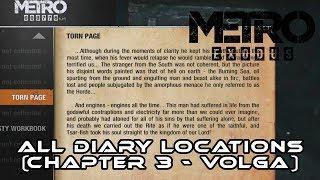 Metro Exodus I ALL Diary Locations (Chapter 3 - Volga) Librarian Trophy/Achievement