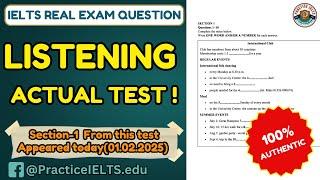 Full Real IELTS Listening Test 1.02.2025 | International Club | Actual IELTS Listening Practice Test