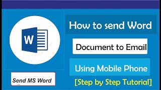 How to send word document to email using Mobile Phone