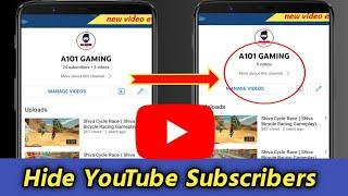 How to Hide Subscribers on Youtube | Hide Youtube Subscribers on Mobile