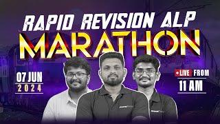 RRB Rapid Revision ALP SPECIAL MARATHON | 11AM | Veranda RACE