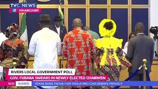 Governor Fubara Swears In Newly Elected Chairmen