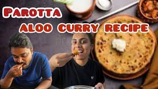 morning routine|| ￼ Parotta aloo curry recipe, Kannada ||kiranyashu|| family|| ￼