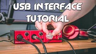 How to setup a Focusrite usb audio interface - Focusrite clarett 2pre tutorial