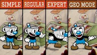 Cuphead: No Hit / Difficulty Comparison / Whole DLC / Geo Mode