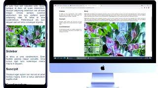 How To Create A Left Sidebar Responsive Website Using HTML & CSS