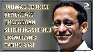 JADWAL TERKINI PENCAIRAN TUNJANGAN SERTIFIKASI GURU TRIWULAN 3 TAHUN 2021