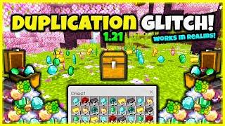 NEW DUPLICATION XP GLITCH (100% SURVIVAL) In Minecraft Bedrock 1.21 !!