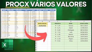 Como Usar ProcX no Excel para Retornar Vários Valores | Função de Busca