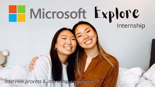 tech internships for newbies || microsoft explore interview process & internship experience