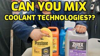 CAN YOU MIX COOLANT COLORS, BRANDS OR TECHNOLOGIES??