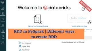 RDD #1 :  RDD In PySpark | Different ways to create RDD in PySpark