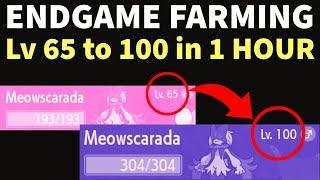 The BEST ENDGAME EXP Farming - Get to Level 100 in 1 Hour [Pokemon Scarlet Violet]