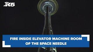 BREAKING: Fire inside the elevator machine room of the Space Needle