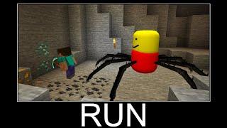 Scary Despacito Spider in Minecraft wait what meme part 149