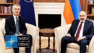 NATO Secretary General with the Prime Minister of Armenia  Nikol Pashinyan, 19 MAR 2024