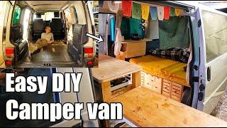 Our Simple VW T4 Camper Conversion - Easy and Affordable DIY Ideas!