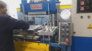 Automatic Rubber Molding Press With PLC & 3RT Automatic Mold Opening System By Rubbmach+919899356669
