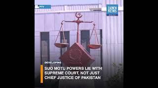 Suo Motu Powers Lie With Supreme Court, Not Just CJP: Justice Qazi Faez Isa | Developing