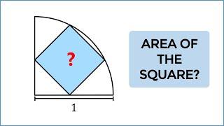 Challenging problem given to students - square in a quadrant
