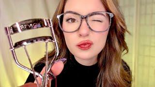 ASMR Bestie does your Makeup IN CLASS  FAST & AGGRESSIVE Personal Attention