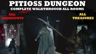 Pitioss Ruins Dungeon Complete Walkthrough All Rooms, Treasures And Shortcuts