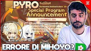 Mihoyo ha SPOILERATO il TRAVELER PYRO? Live 5.1 Genshin Impact ita