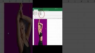 Replace the BG of a photo with MS Excel. #shorts