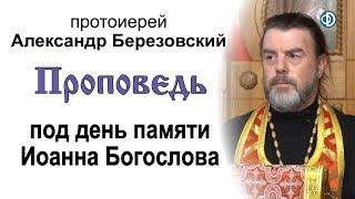 Проповедь под день памяти Иоанна Богослова (2021.05.20). Протоиерей Александр Березовский