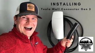 Installing Tesla Wall Connector Gen 3 Charger