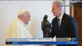 Speaker Kevin McCarthy meets with Pope Francis