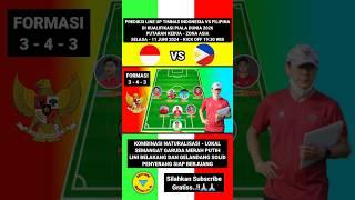 PREDIKSI LINE UP TIMNAS INDONESIA VS FILIPINA#shorts#indonesiavsfilipina#kualifikasipialadunia2026